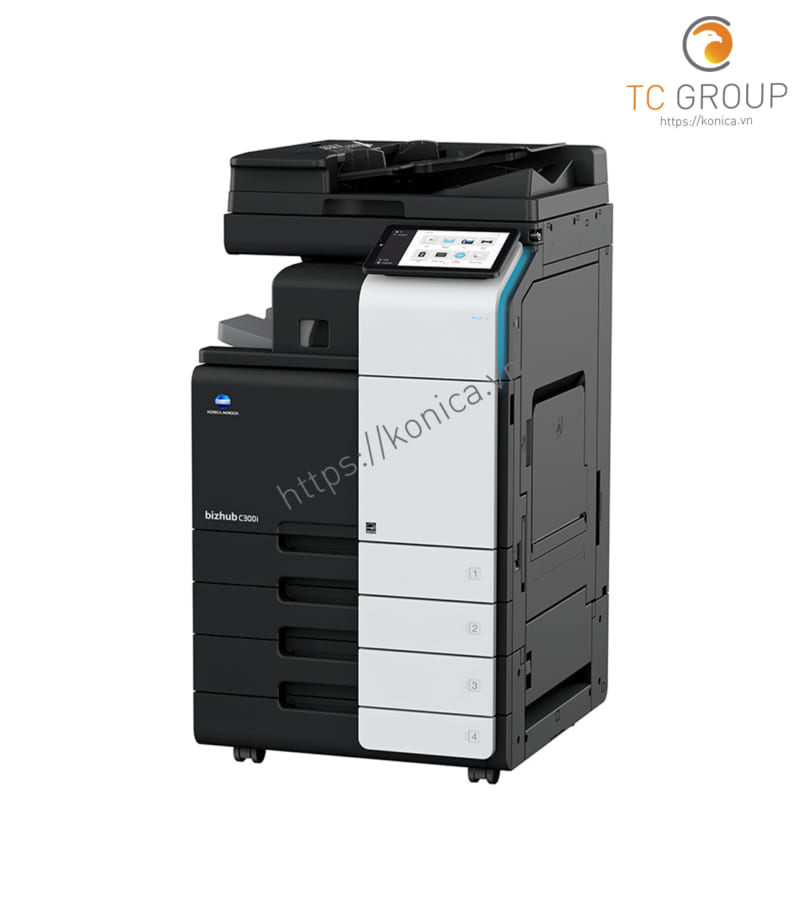 Máy photocopy Minolta Konica BIZHUB C300i có thiết kế hiện đại