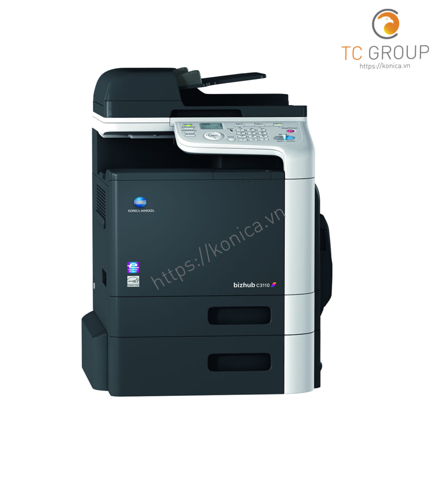 Máy photocopy Konica BIZHUB C3110 sở hữu thiết kế nhỏ gọn