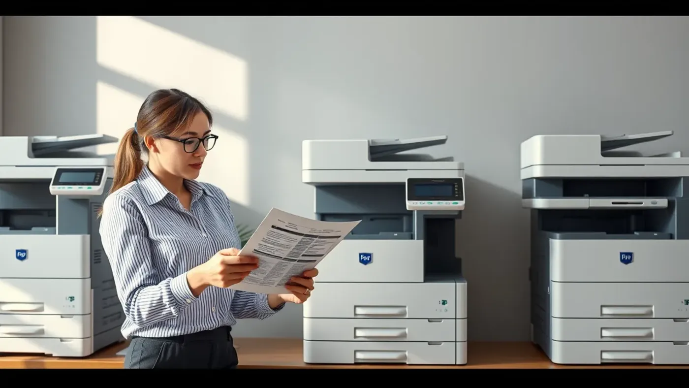 So sánh ba gói thuê máy photocopy