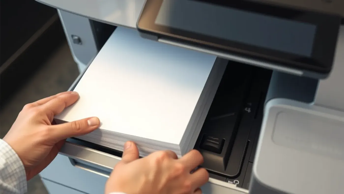 Nạp giấy đúng cách khi vận hành máy photocopy
