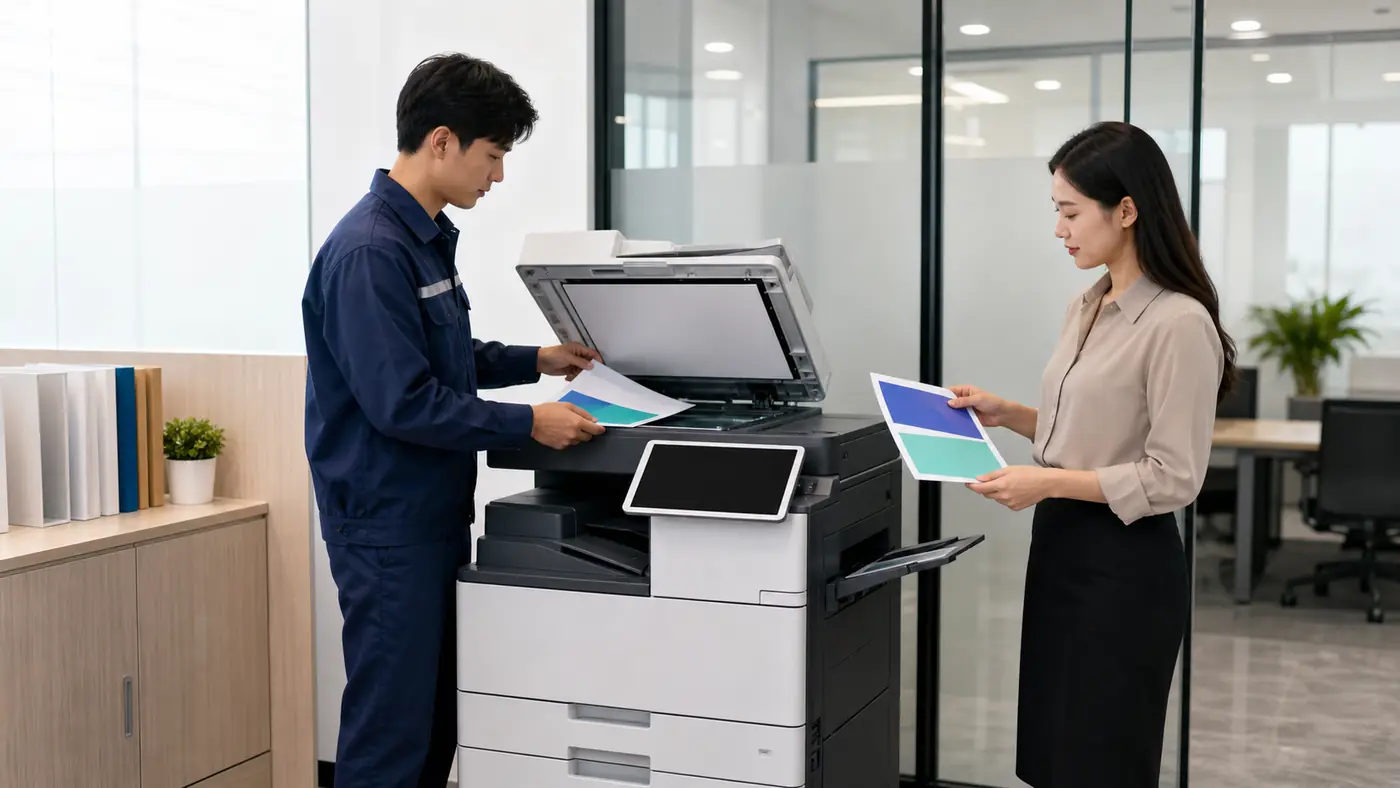 Checklist bàn giao máy photocopy thuê