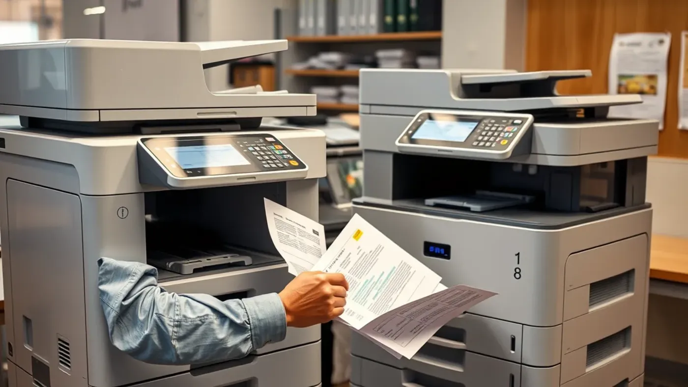 Kiểm tra bản in sau khi cài driver máy photocopy