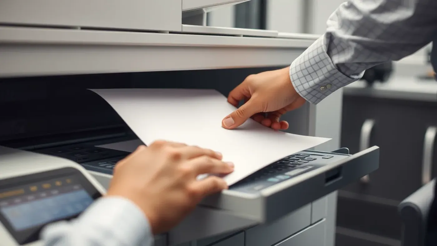 Xử lý kẹt giấy trong máy photocopy an toàn