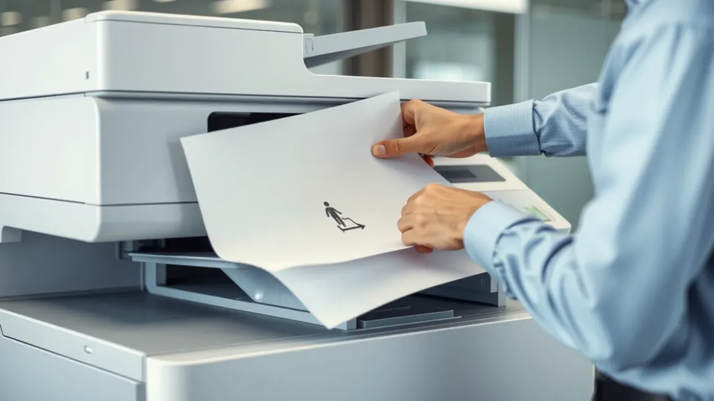 Lấy giấy kẹt an toàn khỏi máy photocopy
