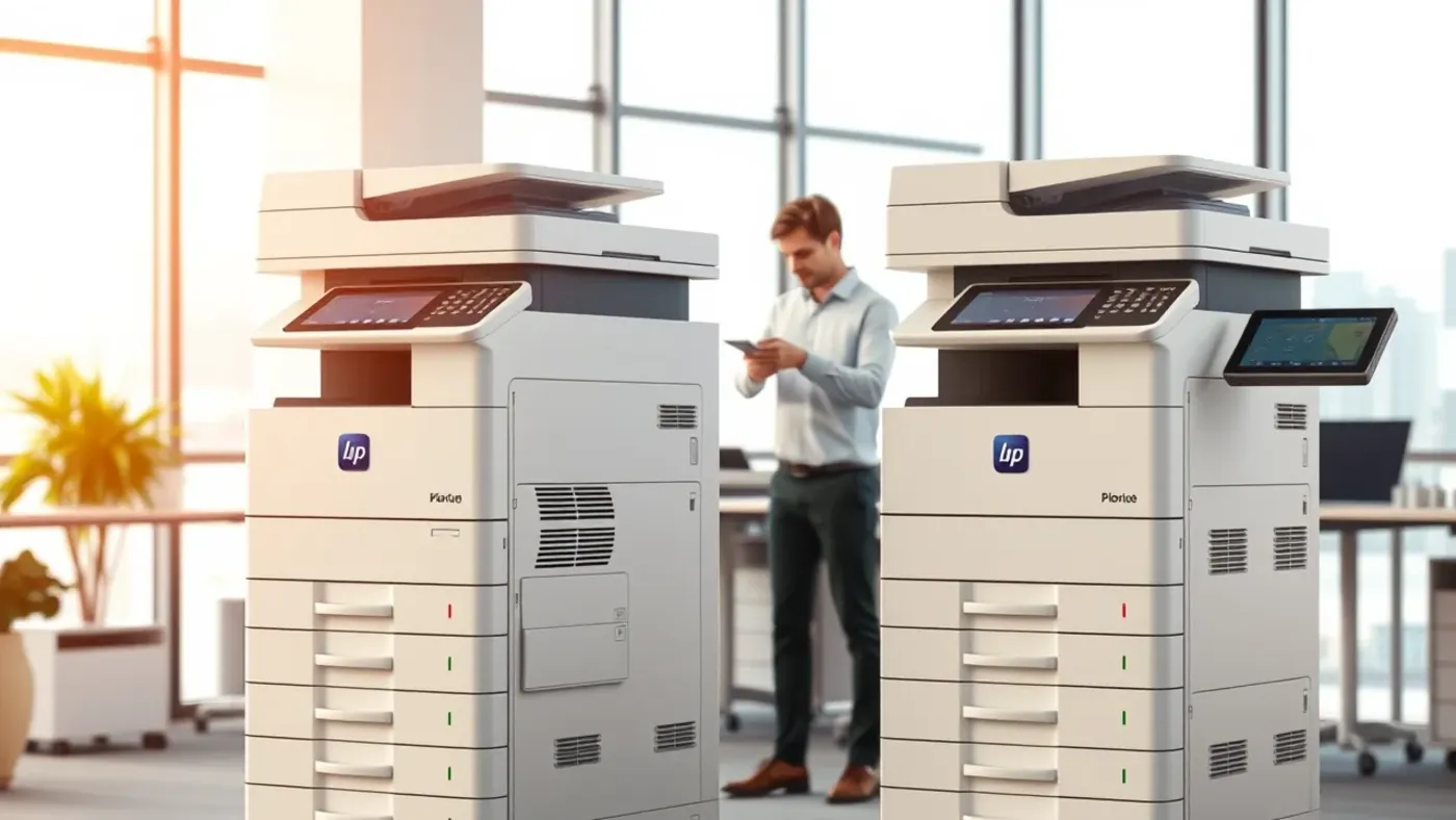 So sánh máy photocopy mới và refurbished