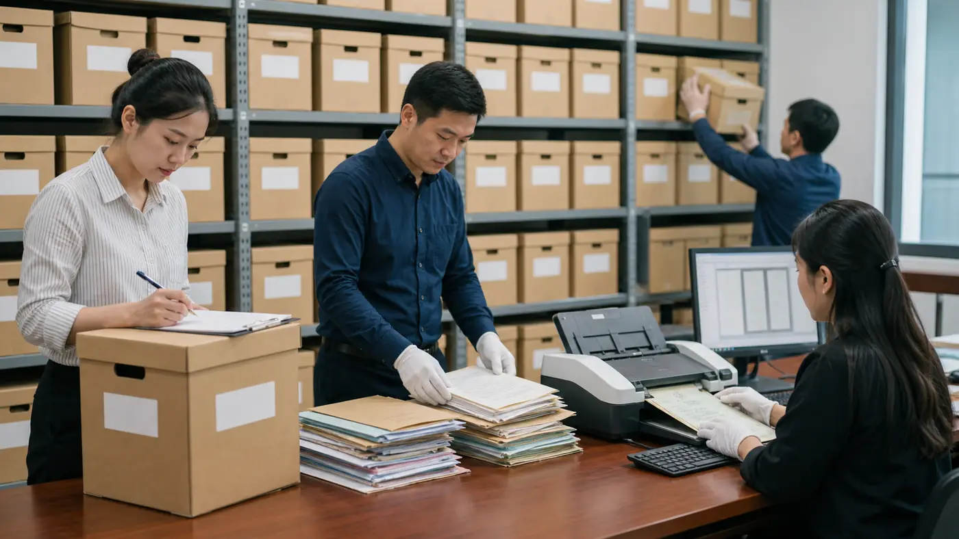 Lập danh mục trước khi scan tài liệu