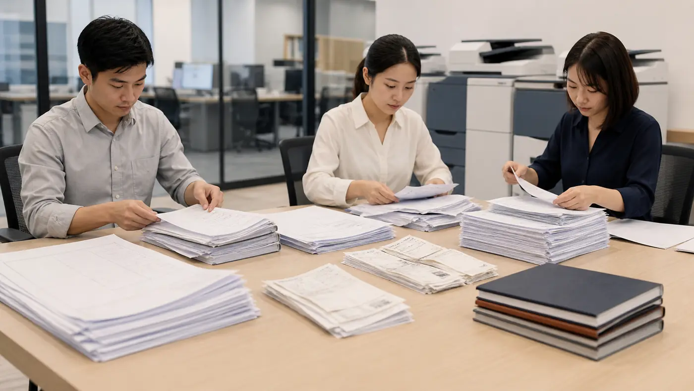 Phân loại hồ sơ trước khi scan