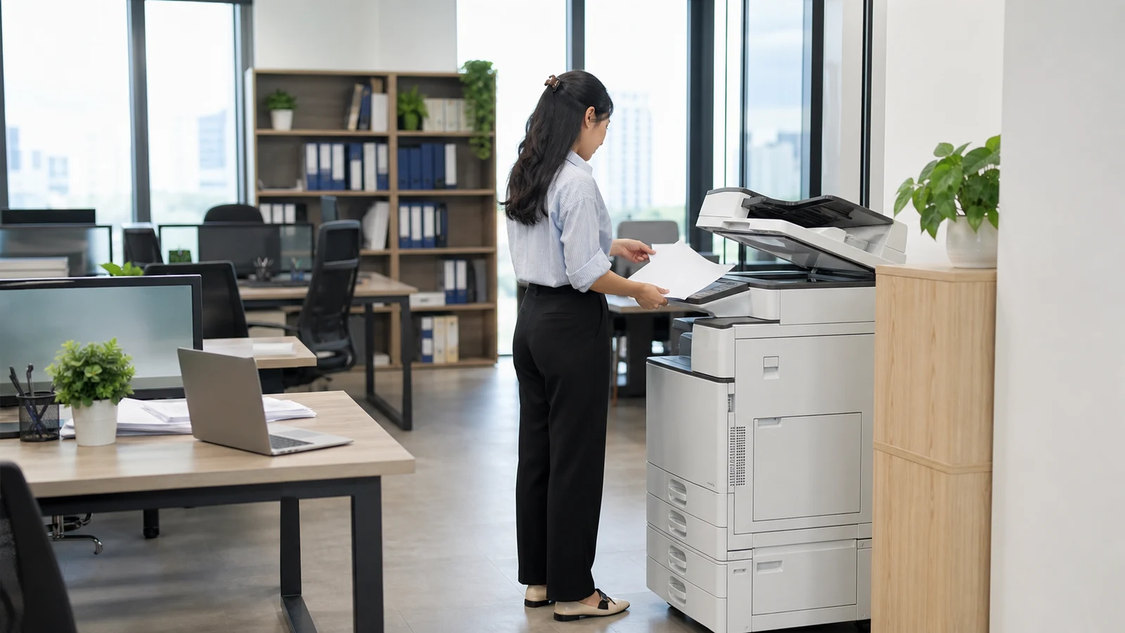 Dãy máy photocopy Konica Minolta đen trắng mới khổ A3